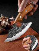 Versatile Forged Chef's Cleaver & Utility Knife Set