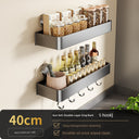 Suction Cup Punch-Free Wall Condiment Hook Rack Storage