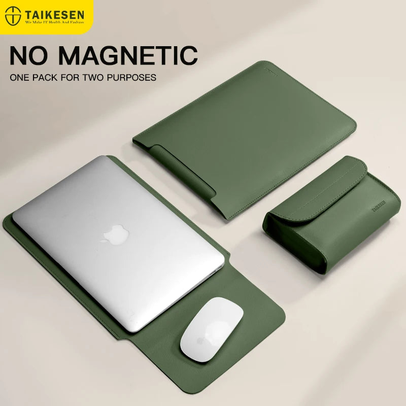 Stylish Laptop Sleeve Case for MacBook, Dell, Huawei, Surface, Xiaomi - Protective PU Material, Perfect Fit, Zipperless Design - Unisex Design  ourlum.com   