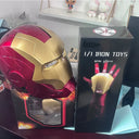 Hot Iron Man Helmet Cosplay Led Wearable Mask With Gloves