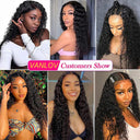 Brazilian Water Wave Lace Front Wig - Premium Remy Hair