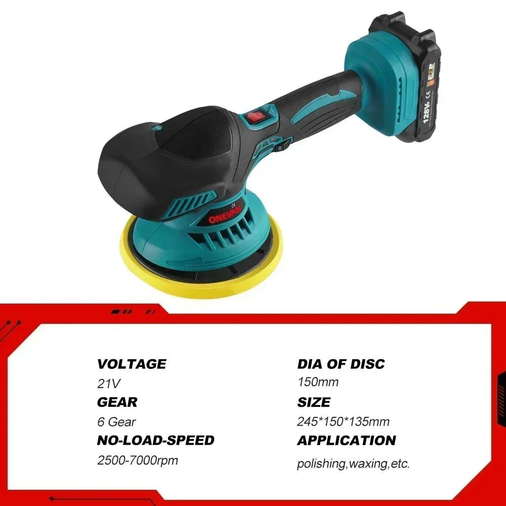 ONEVAN Cordless Car Polisher Electric Polisher Wireless Automobile Car Polishing Sealing Glaze Machine For Makita 18v Battery  ourlum.com   