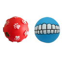 Squeaky Rubber Dog Ball Toy for Small Dogs Interactive Chew