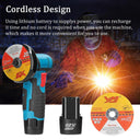 12V Brushless Brushed Angle Grinder 500W Cordless Tool