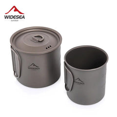 Titanium Camping Mug - Lightweight Outdoor Travel Cup for Hiking and Picnics