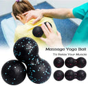 EPP Lacrosse Myofascia Ball Peanut Massage Ball High Density Lightweight Fitness Body Fascia Exercise Relieve Pain Yoga Ball  ourlum.com   