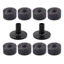 8 Pcs Cymbal Stand Felt Washer Plastic Drum Cymbal Sleeves