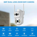 6MP Dual Lens PTZ Wifi Camera: Advanced Ai Tracking for Outdoor Security  ourlum.com   