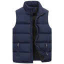 Men's Waterproof Zipper Vest Jacket for Winter Style Warmth