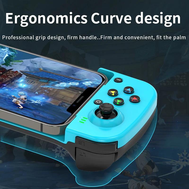 Versatile Bluetooth Gamepad Controller for Android/iOS with Expandable Mobile Support