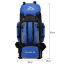 90L Waterproof Hiking Camping Backpack Rucksack Large Capacity