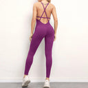 Empower Your Workout with Sexy Backless Yoga Set