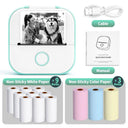 Compact Portable Wireless Mini Sticker Printer For Customizable On-the-Go Printing