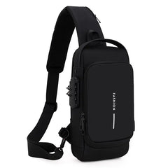 Anti-Theft Crossbody Bag with USB Port: Stylish Secure Travel Companion
