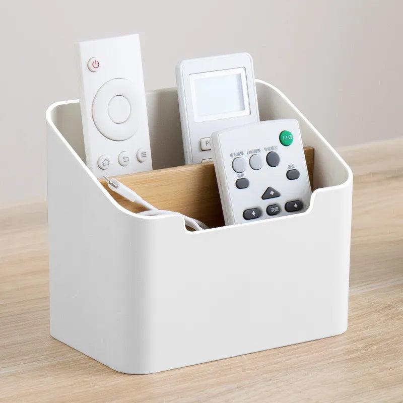 Remote Control and Tissue Box Storage Organizer  ourlum.com   