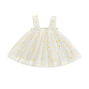 Ma&Baby Daisy Tulle Dress for Girls - Summer Party Beach Holiday Clothing  ourlum.com Beige 4-5Years 