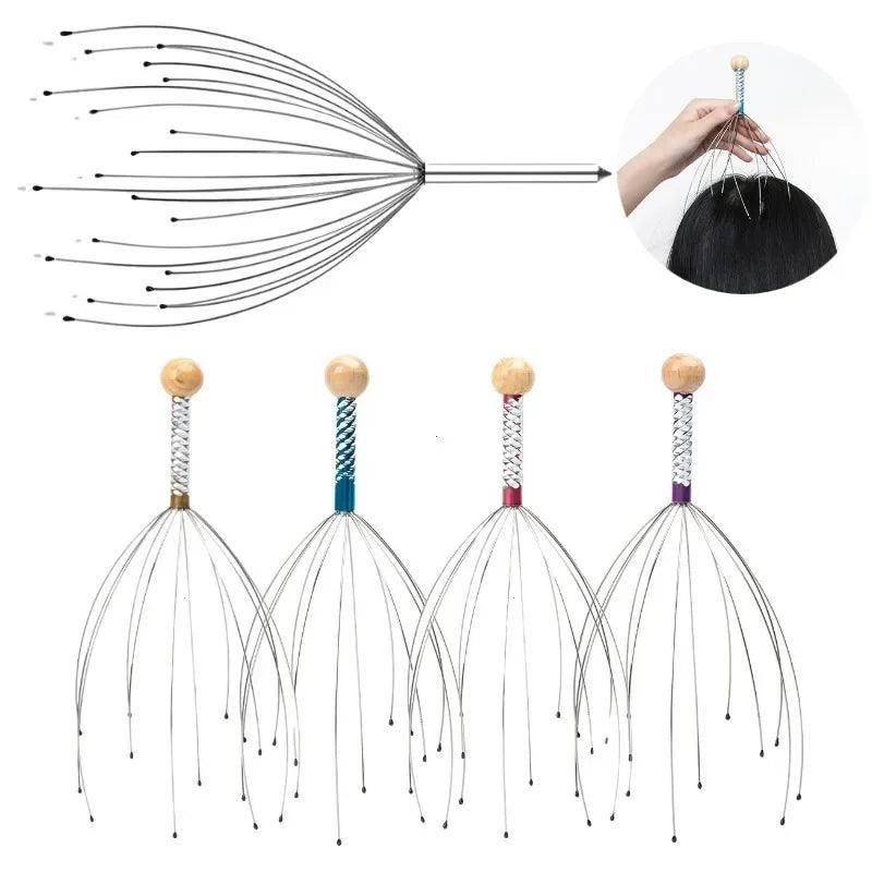 Scalp Massagers With 12/20 Claws Handheld Head Massage Scratcher For Deep Relaxation Hair Stimulation And Stress Relief Massage  ourlum.com   