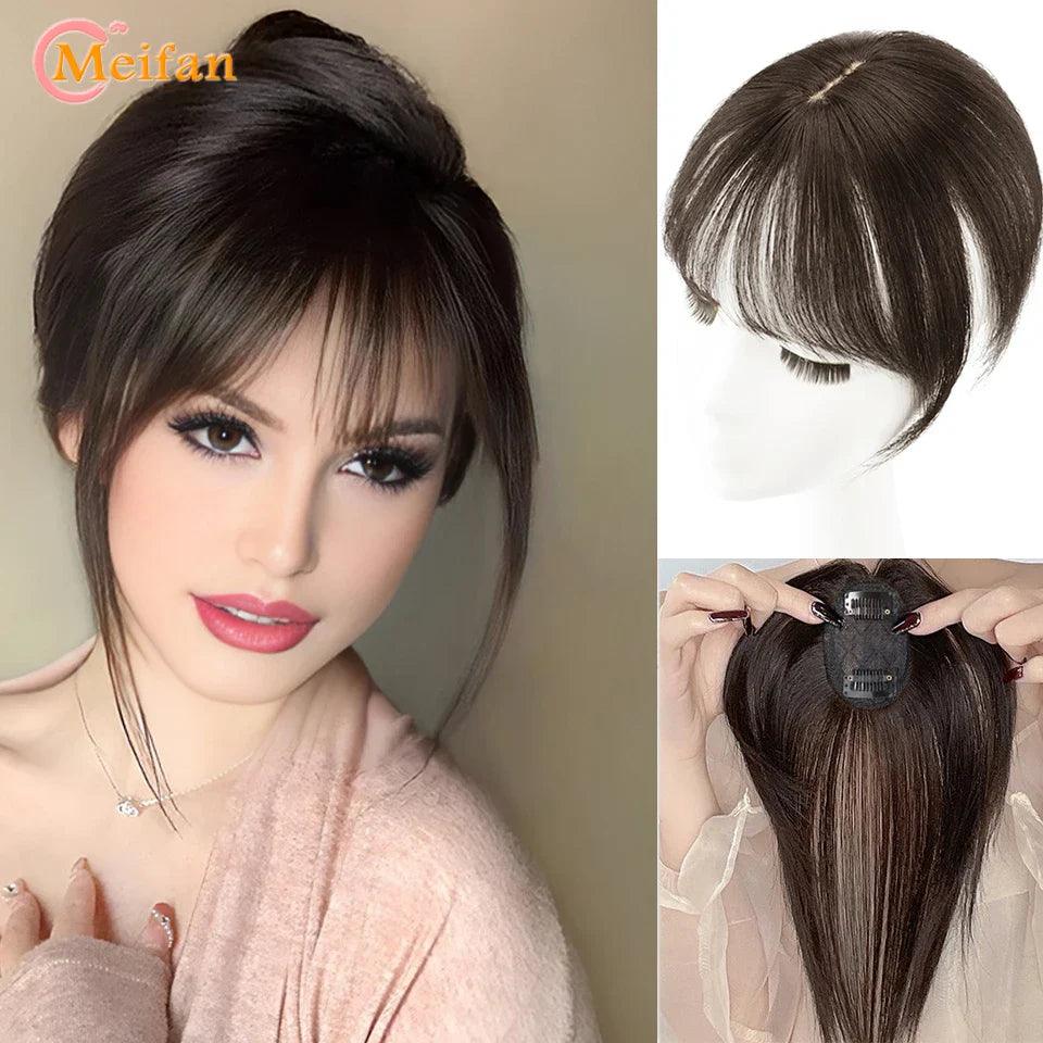 MEIFAN Clip-In Bangs Extension: Effortless Style Upgrade for Women