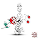 Charming Sterling Silver Red Heart Beads for Pandora Gifts