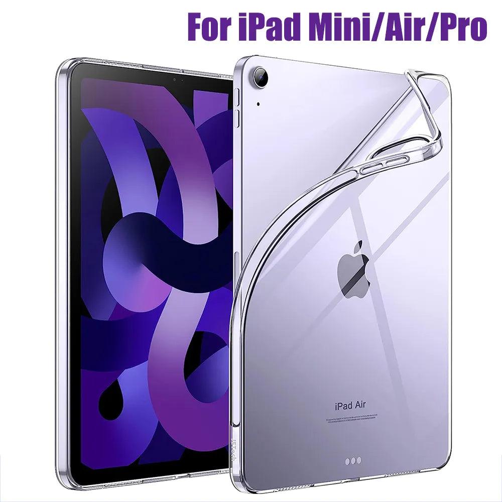 iPad Clear Silicone Case: Stylish Transparent Protection for All Models  ourlum.com   