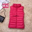 2023 New Women Sleeveless Slim Ultra Light Down Jacket