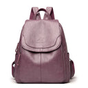 Women Large Capacity Backpack Purses High Quality Leather