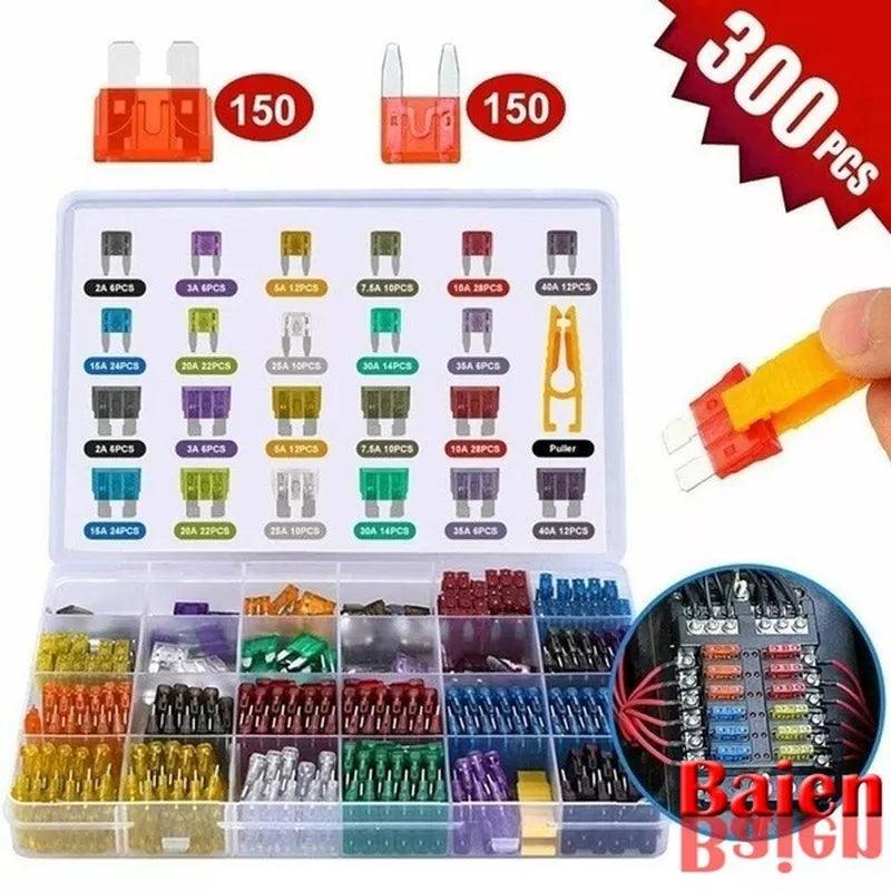 Auto Fuse Kit with Multi-Colored Fuses and Fuse Puller  ourlum.com   