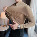 Men's Seamless Slim Fit Luxury Shirt Elegant Formal Wear