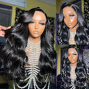 32" Brazilian Remy Body Wave Lace Front Wig Glam Style