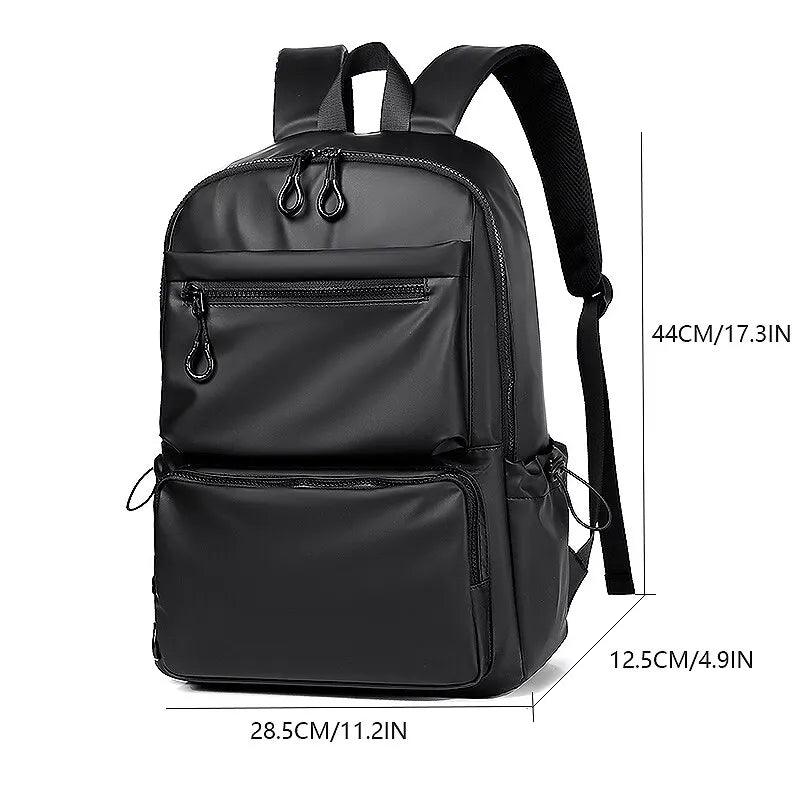 Large Capacity 14 Inch Men's and Women's Backpack for Travel, School, and Leisure – Stylish PU Computer Bag