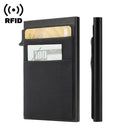 Stylish RFID Metal Wallet for Men and Women's Cards