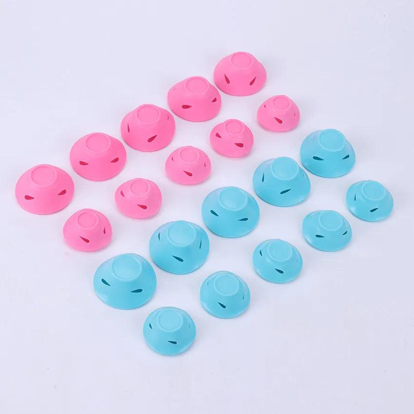 10PCS/Set Magic Hair Care Rollers Soft Silicone Hair Curler No Heat No Clip Hair Curling Styling DIY Tool For Curler Hair  ourlum.com   