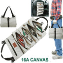 Tool Roll Up Organizer Bag: Durable Nylon and Portable