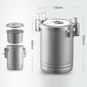 Portable Stainless Steel Camping Rice Cooker for Outdoor Cooking