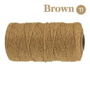 Cotton Macrame Cord Rope Twine String Crafts DIY Bohemia Wedding Decor  ourlum.com SLQ 11 Brown  