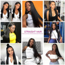 32 Inch HD Lace Front Peruvian Straight Human Hair Wig Luxury Edition