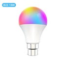 Smart Dimmable LED Bulb: WiFi RGBCW Light Control for Alexa Google Home  ourlum.com B22 15w Yes | White