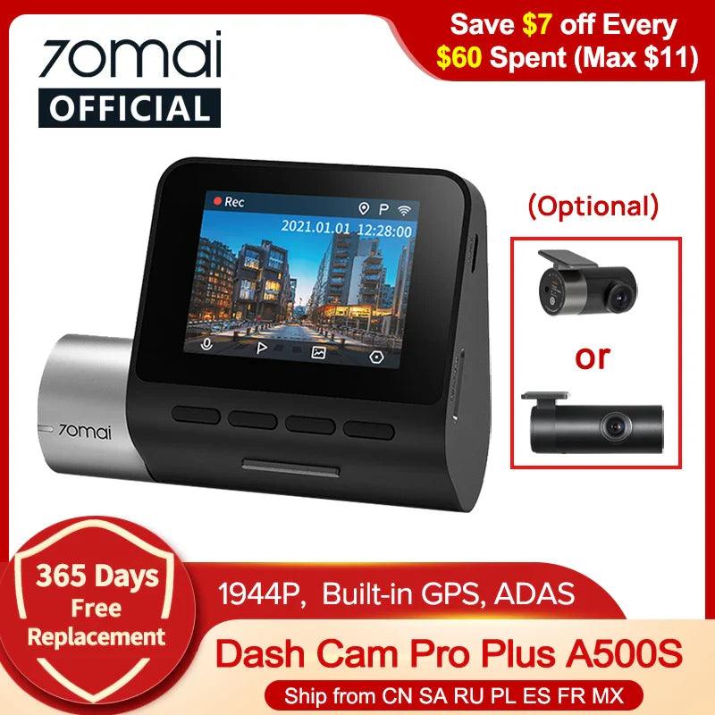 70mai Pro Plus A500S: Advanced GPS Dash Cam for Ultimate Safety  ourlum.com   