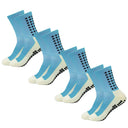 Ultimate Performance Men's Athletic Grip Socks - Enhanced Stability for Sports  Our Lum 4 pairs sky blue One Size 