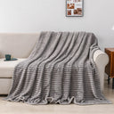 1pc Solid Color Flannel Blanket Soft Warm Throw Blanket Cozy