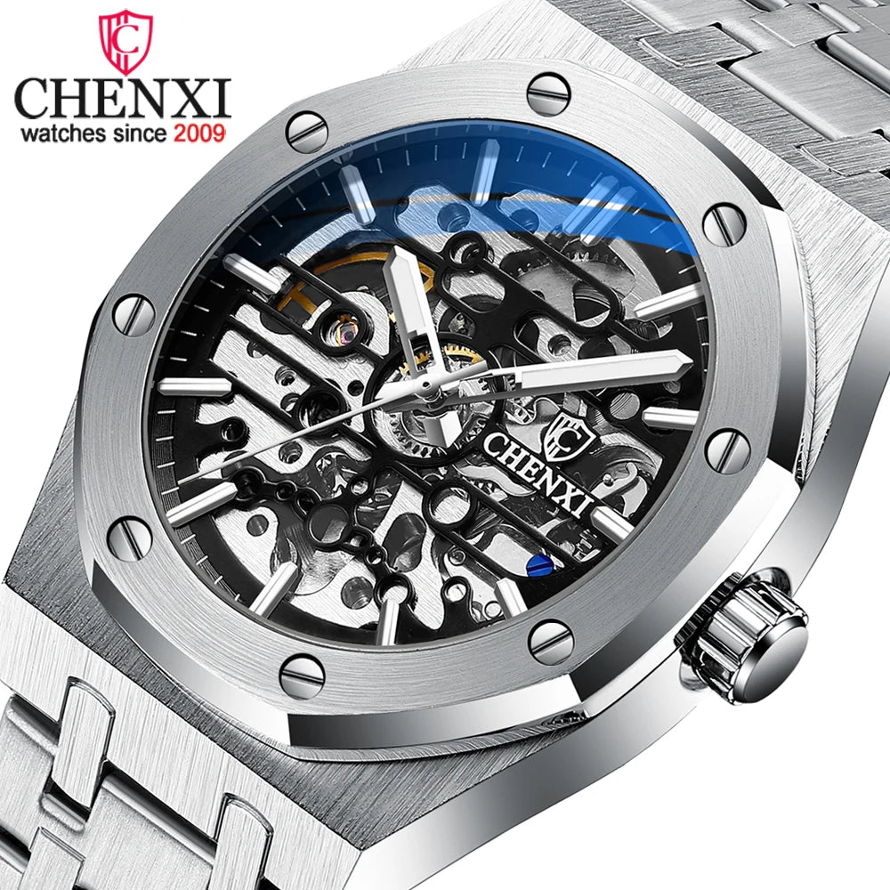Elevate Your Style with the CHENXI Mechanical Tourbillon Mens Watch  OurLum.com   