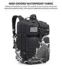 50L/35L/25L Tactical Backpack Men's Travel Large Capacity Rucksacks Men Waterproof Outdoor Sports Multi-functional Bags