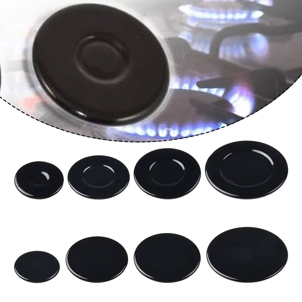 Universal Gas Burner Cap Set - 4 Pcs Compatible with SABAF Cookware - 55mm, 75mm, 100mm, & 130mm for Efficient Cooking