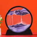 Deep Sea Sandscape Art: Mesmerizing Home Office Decor & Gift  ourlum.com Black Base-Purple 12 inch 