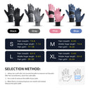 Kyncilor Winter Sports Cycling Skiing Gloves Black Warm Waterproof Touchscreen