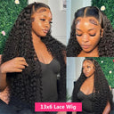 Gabrielle 13x6 Lace Front Deep Wave Human Hair Wig 180% Density