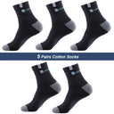 Men's Bamboo Fiber Socks - 5 Pairs of Deodorant Comfort