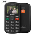 Bar Senior Cellphone Artfone CS181 CS182 CS188 GSM 2G Big Button Mobile Phone For Elderly One Key SOS Dual Sim Torch