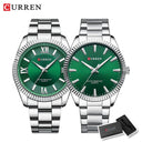 CURREN Men's Elegant Stainless Steel Business Watch Luxury Timepiece