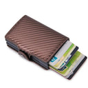 Carbon Fiber RFID Blocking Card Holder Stylish Wallet for Men